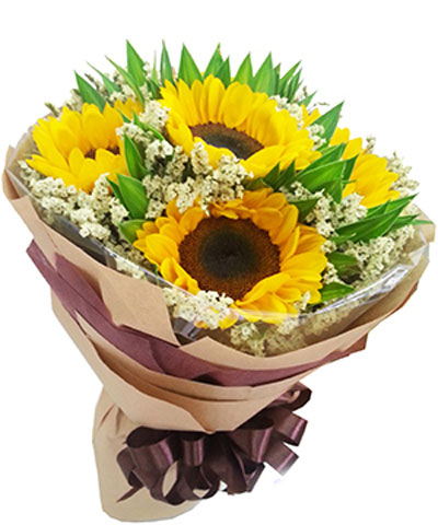 bó hoa hướng dương
