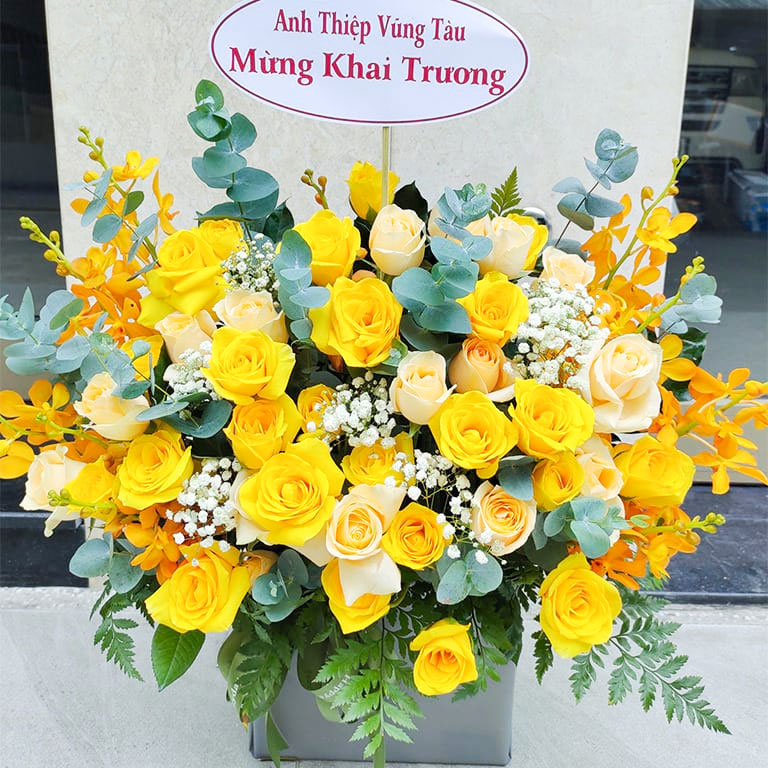 Giỏ hoa chúc mừng khai trương