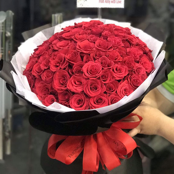 bó hoa hồng sinh nhật