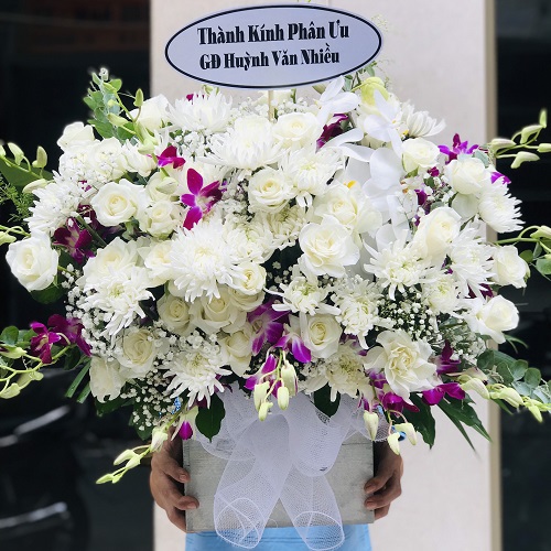 lẵng hoa chia buồn quận cầu giấy
