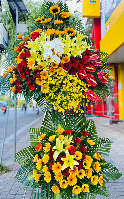 hoa chúc mừng khai trương