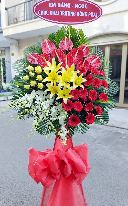 hoa khai trương tại shop hoa duy xuyên quảng nam