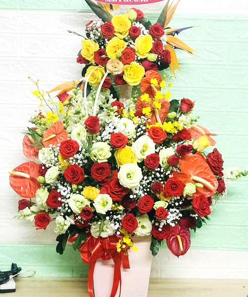 giỏ hoa để bàn tây sơn quảng nam