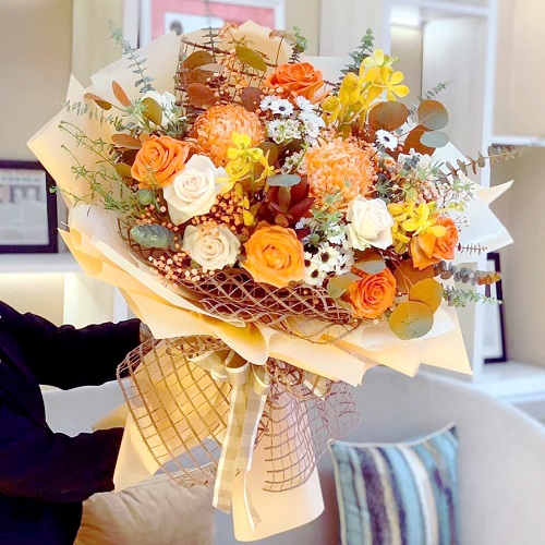 lẵng hoa đẹp tại shop hoa tươi phủ lý