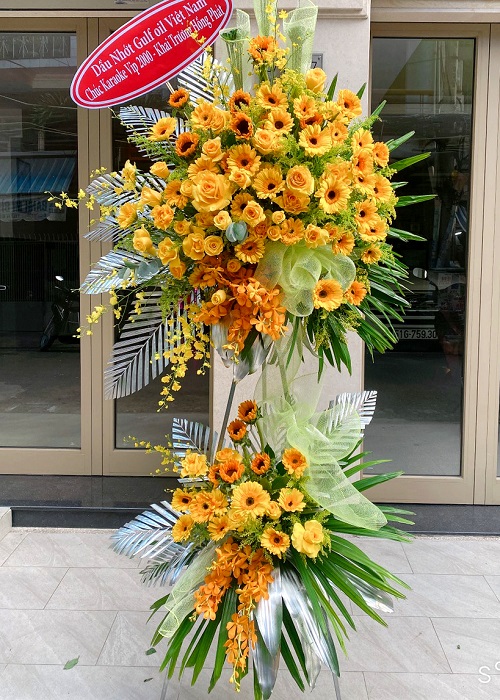 lẵng hoa khai trương tại phủ lý