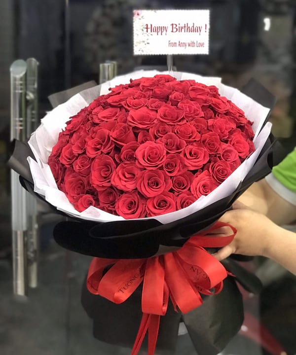 Bó hoa tình yêu tại shop hoa Giá Rai Bạc Liêu