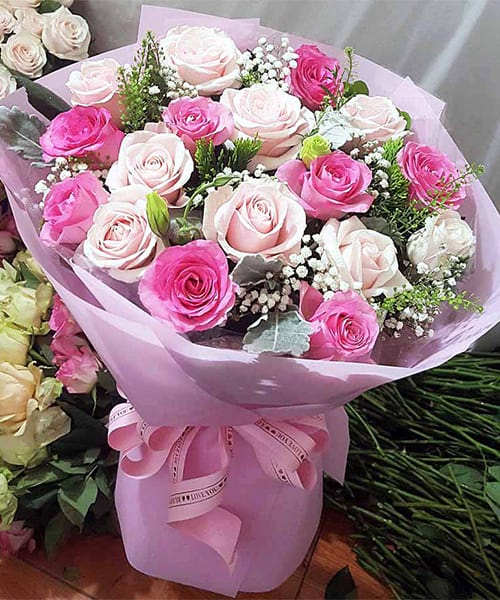 Bó hoa sinh nhật tại shop hoa Vĩnh Thạnh Bình Định