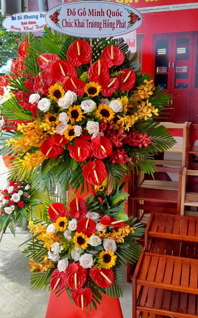 Hoa khai trương