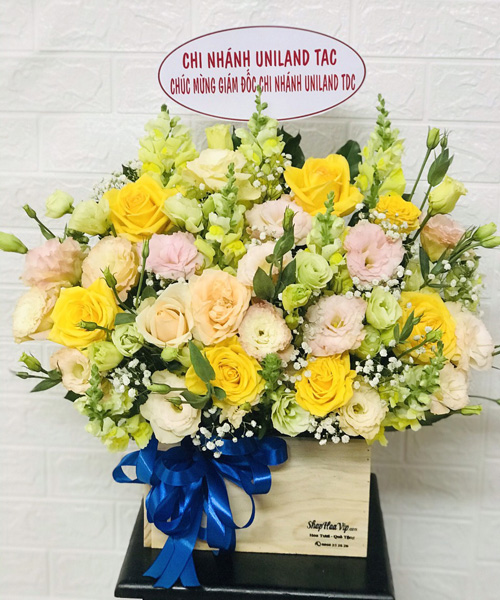 Lẵng hoa sinh nhật tại shop hoa tươi Hớn Quản Bình Phước