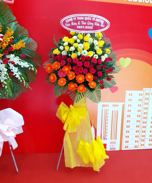 Lẵng hoa khai trương tại shop hoa tươi Lộc Ninh Bình Phước