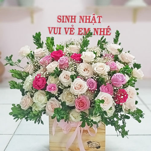 Giỏ hoa sinh nhật Cà Mau