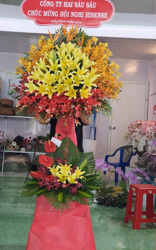 Hoa khai trương Cà Mau