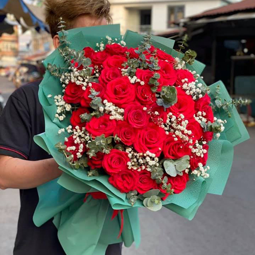 Bó hoa tươi đẹp tại shop hoa tươi Ngọc Hiển Cà Mau