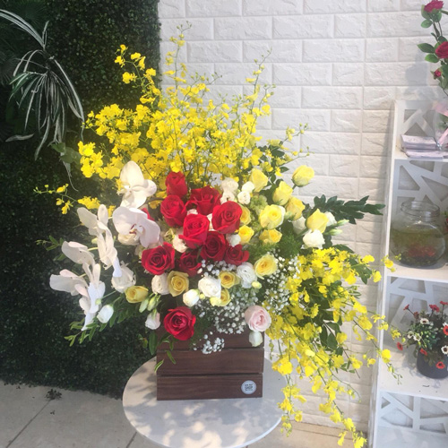 Lẵng hoa chúc mừng sinh nhật tại shop hoa tươi Trùng Khánh Cao Bằng