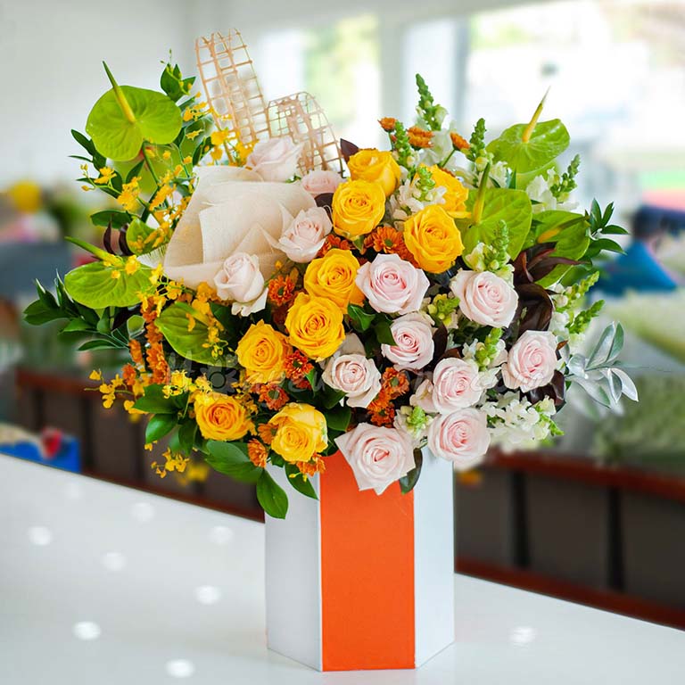 Mẫu hoa giỏ mới tại điện hoa Đà Nẵng