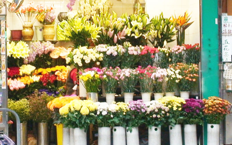 Cửa hàng hoa tươi tại điện Biên