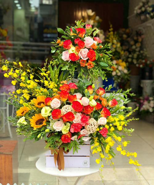Giỏ hoa chúc mừng sinh nhật đẹp