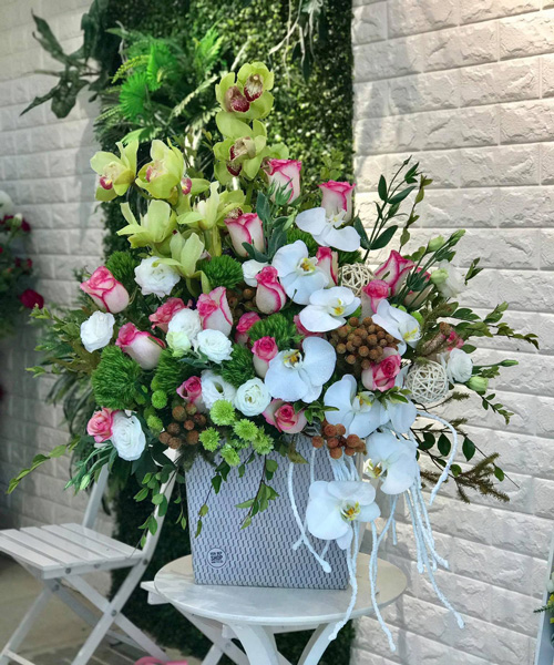 Lẵng hoa chúc mừng khai trương