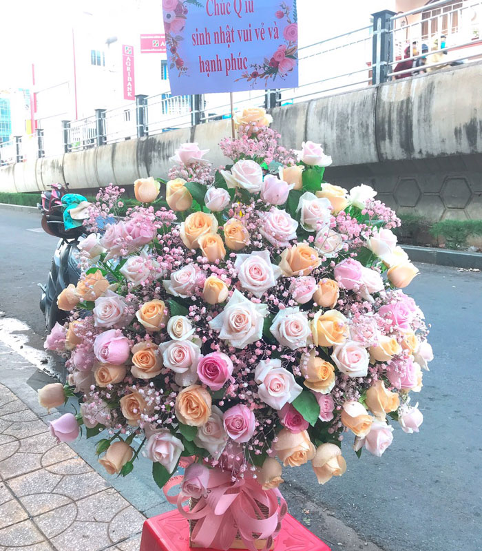 Hoa giỏ đẹp hoa tươi Kon Tum
