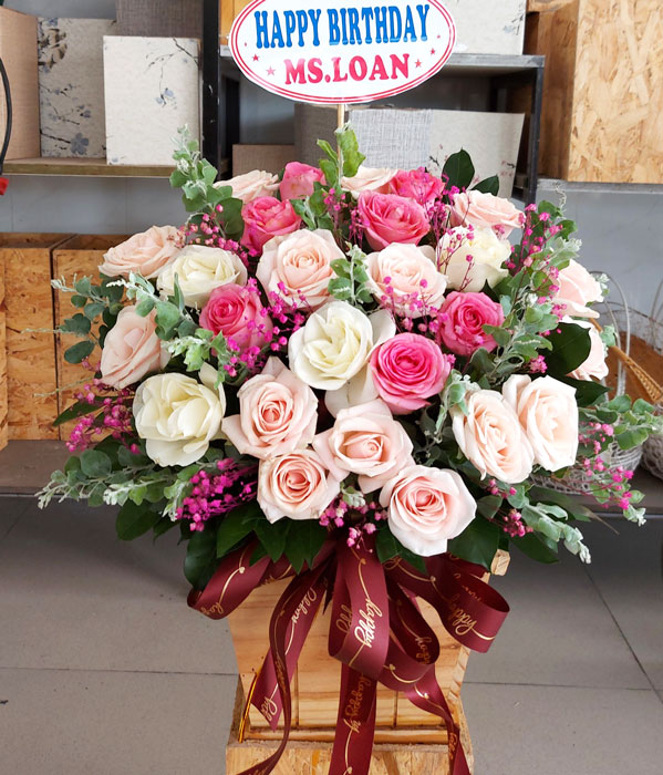 Giỏ hoa sinh nhật hoa tươi Lạng Sơn