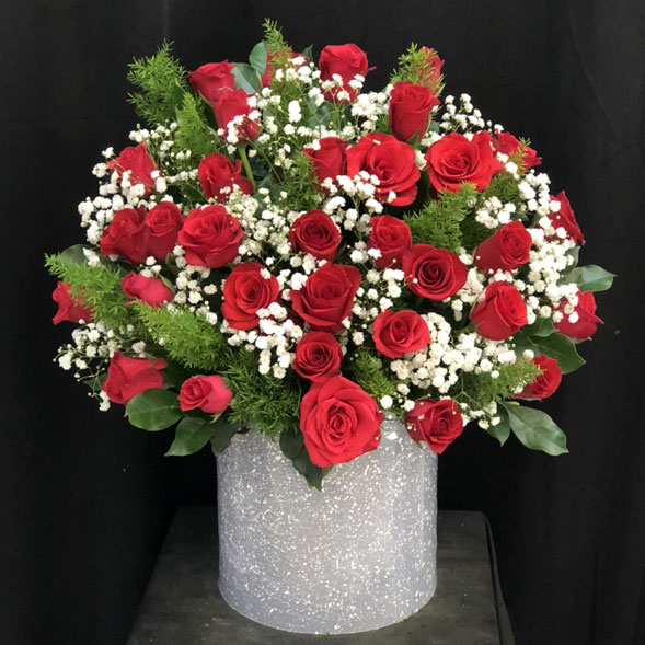 Giỏ hoa hồng shop hoa Nam Định