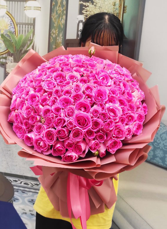 Bó hoa hồng shop hoa tươi tại Nghê An