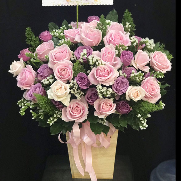 Lẵng hoa cho ngày nhà giáo Tiệm hoa tươi Quảng Ngãi